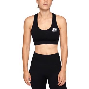 Leone logo Sports Bra - black